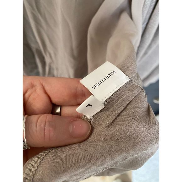 Chan Luu TAN Beaded Cardigan Sweater, Size Large, MSRP $248 - Picture 5 of 12